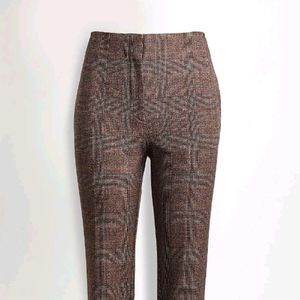 Plaid High Waist Pants NWOT
